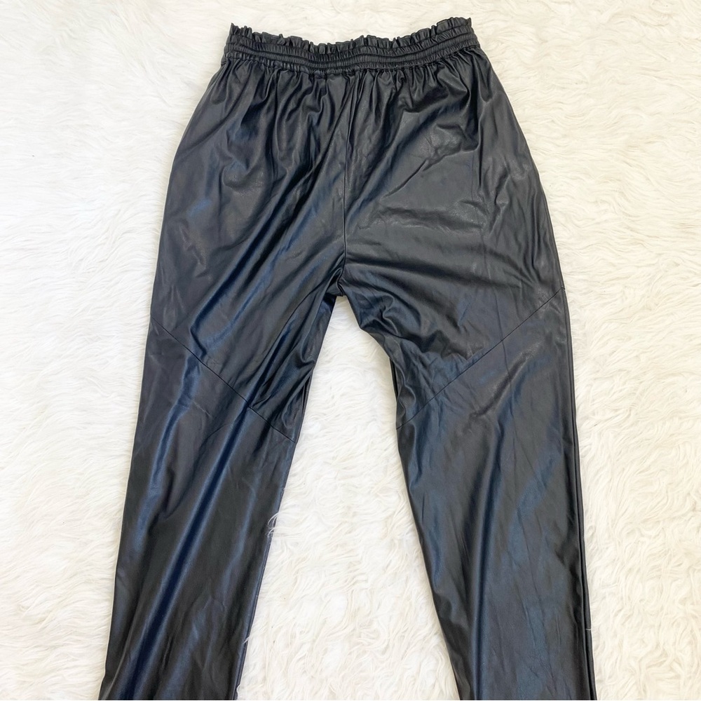 RAMY BROOK Black Faux Leather Samson Pants - Picture 5 of 11